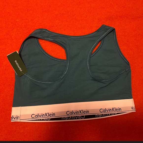 Calvin Klein blue sporty cotton modal bralette plus size NWT - Picture 4 of 8